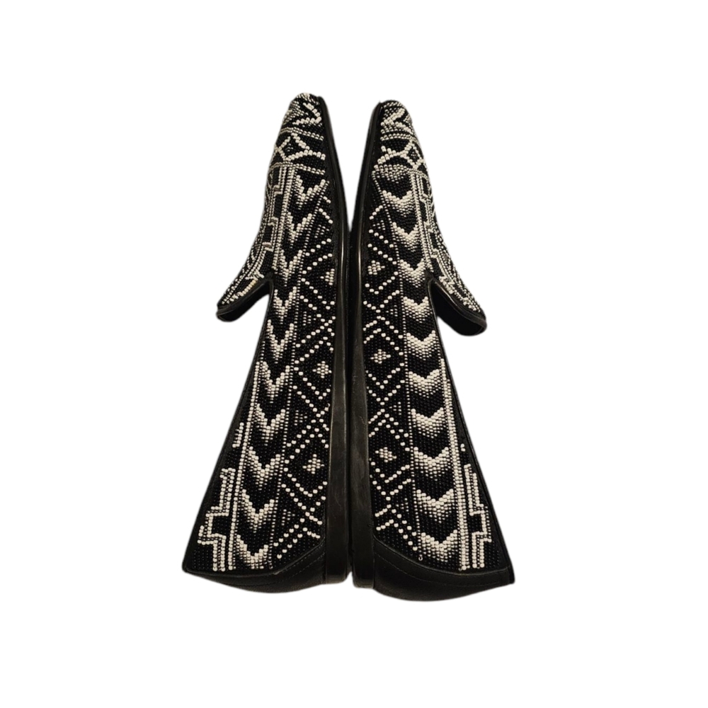 Donald J. Pliner Black and White Patterned Flats - Picture 7 of 11